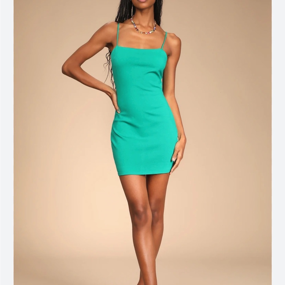 Lulus green mini dress
